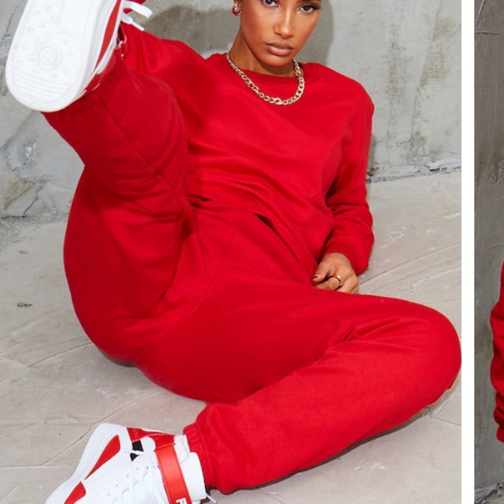 Red Sweat Pant Joggers